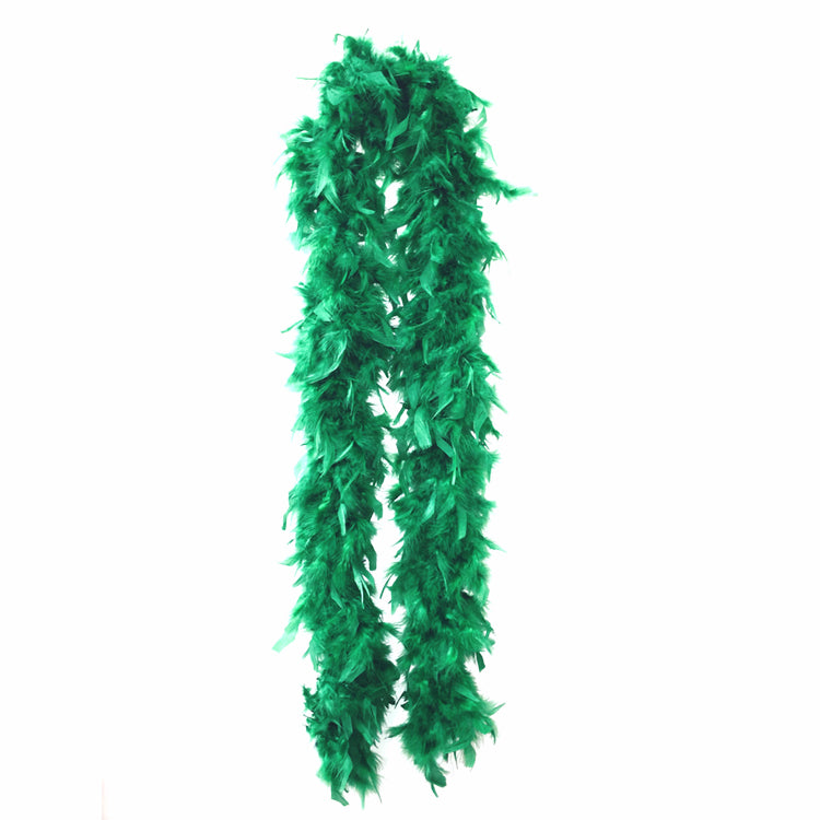 Green Plush Feather Boa