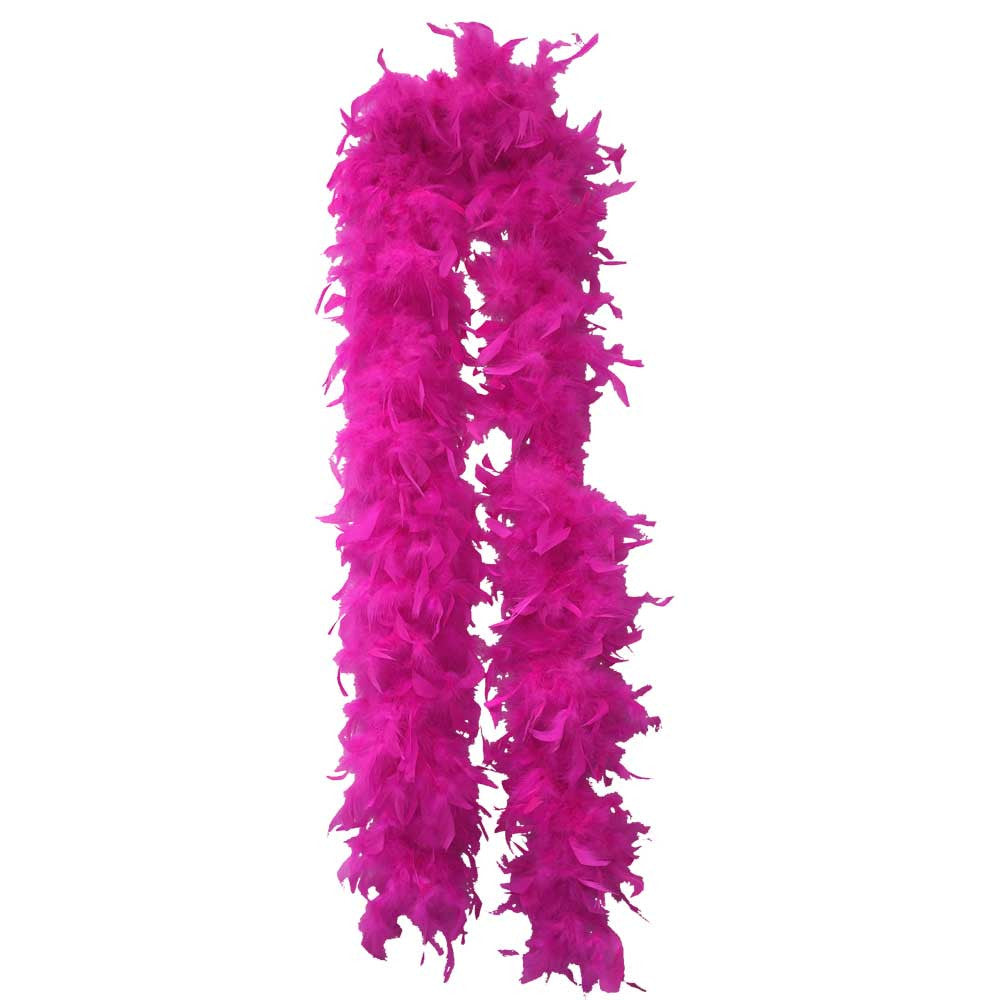 Hot Pink Plush Feather Boa - FeatherBoaShop.com