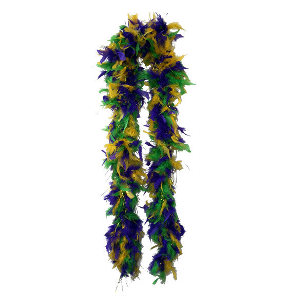 Mardi Gras Plush Feather Boa - FeatherBoaShop.com