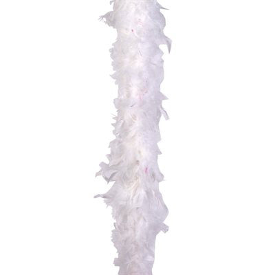 White Lightweight Feather Boa - FeatherBoaShop.com