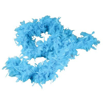 Teal Plush Feather Boa - FeatherBoaShop.com